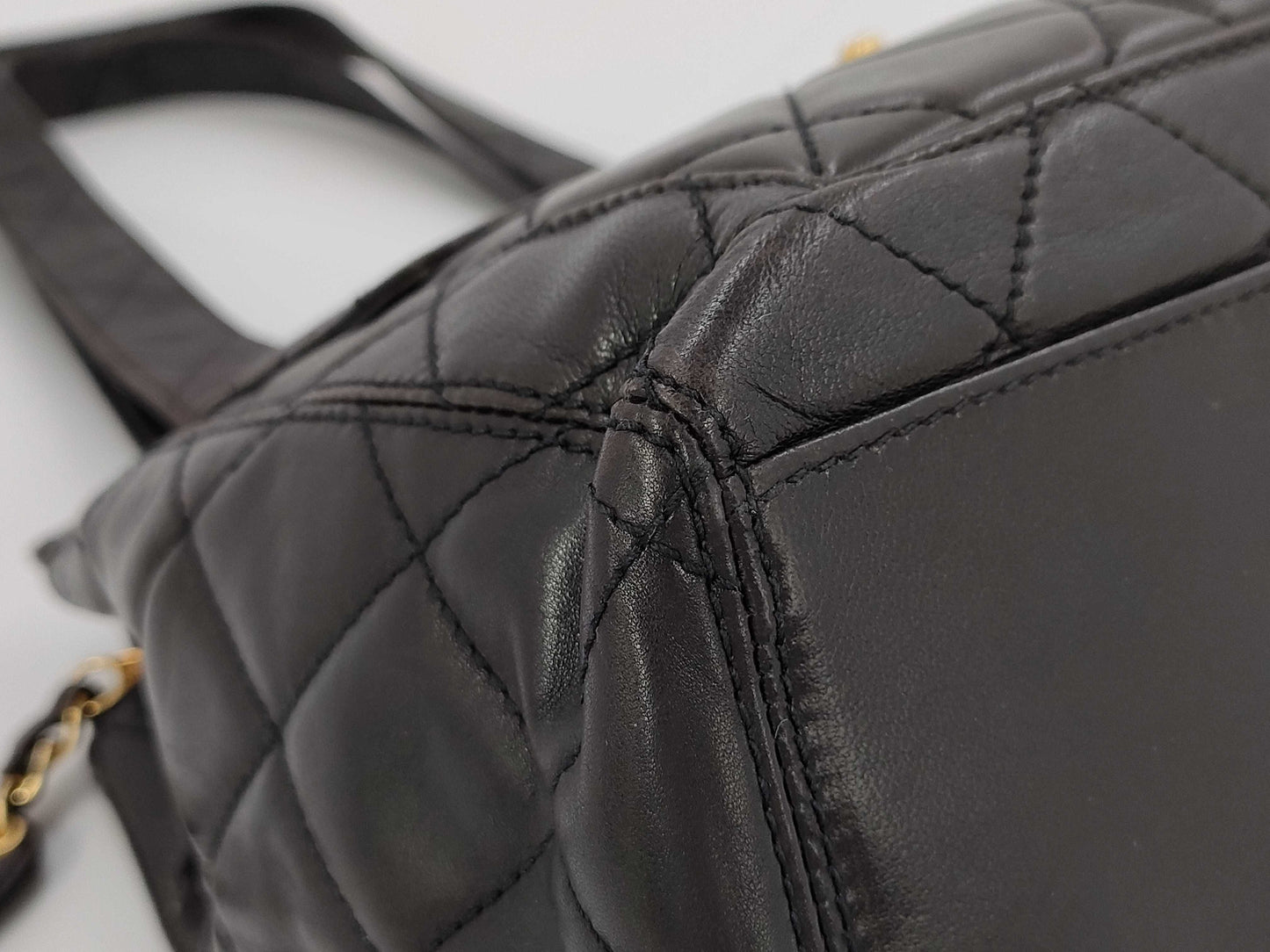 CHANEL Lambskin Turnlock Tote Bag