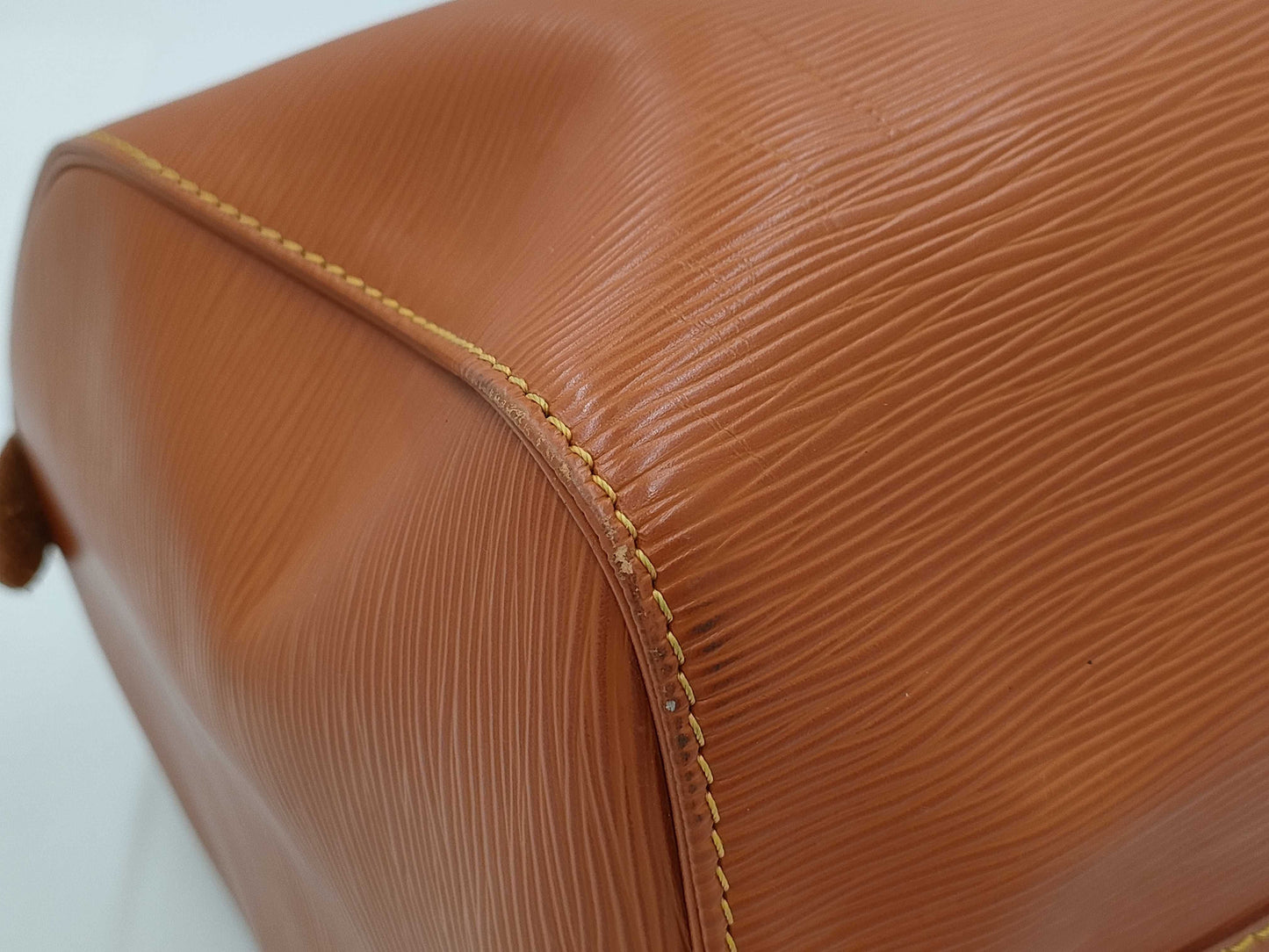 LOUIS VUITTON Epi Keepall 45 Brown Boston Bag