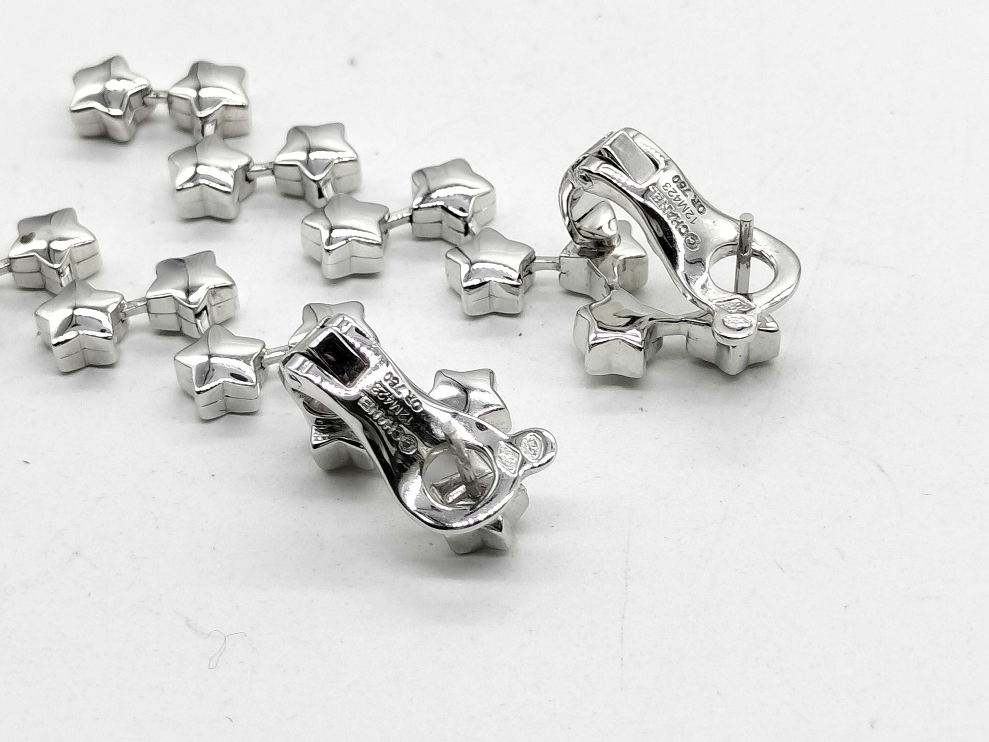 CHANEL Comet 10PD WG 750 13.9g Earrings