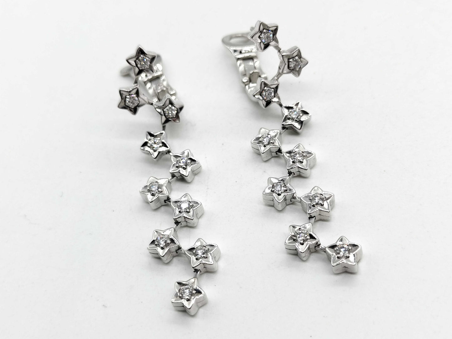 CHANEL Comet 10PD WG 750 13.9g Earrings