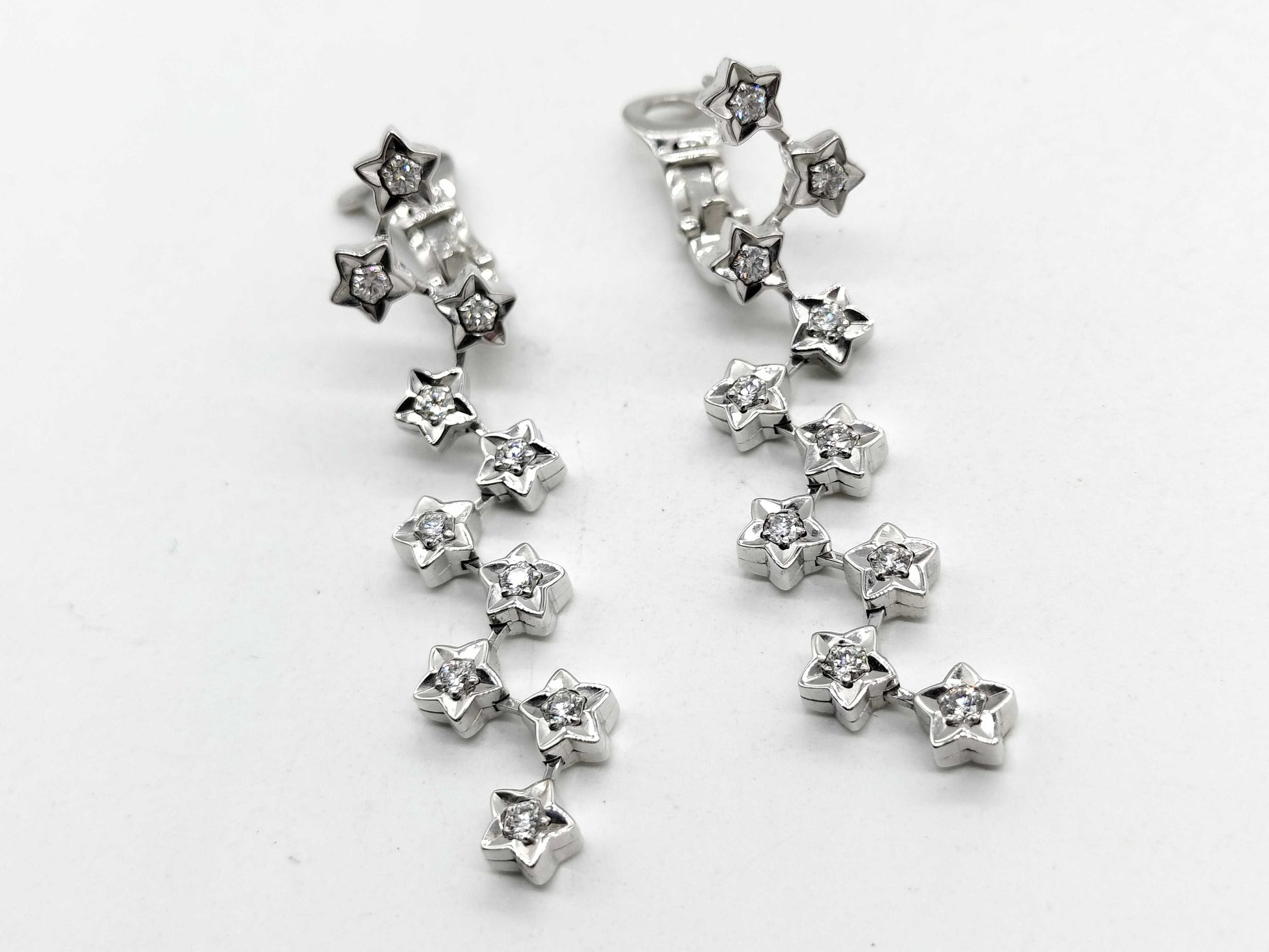CHANEL Comet 10PD WG 750 13.9g Earrings