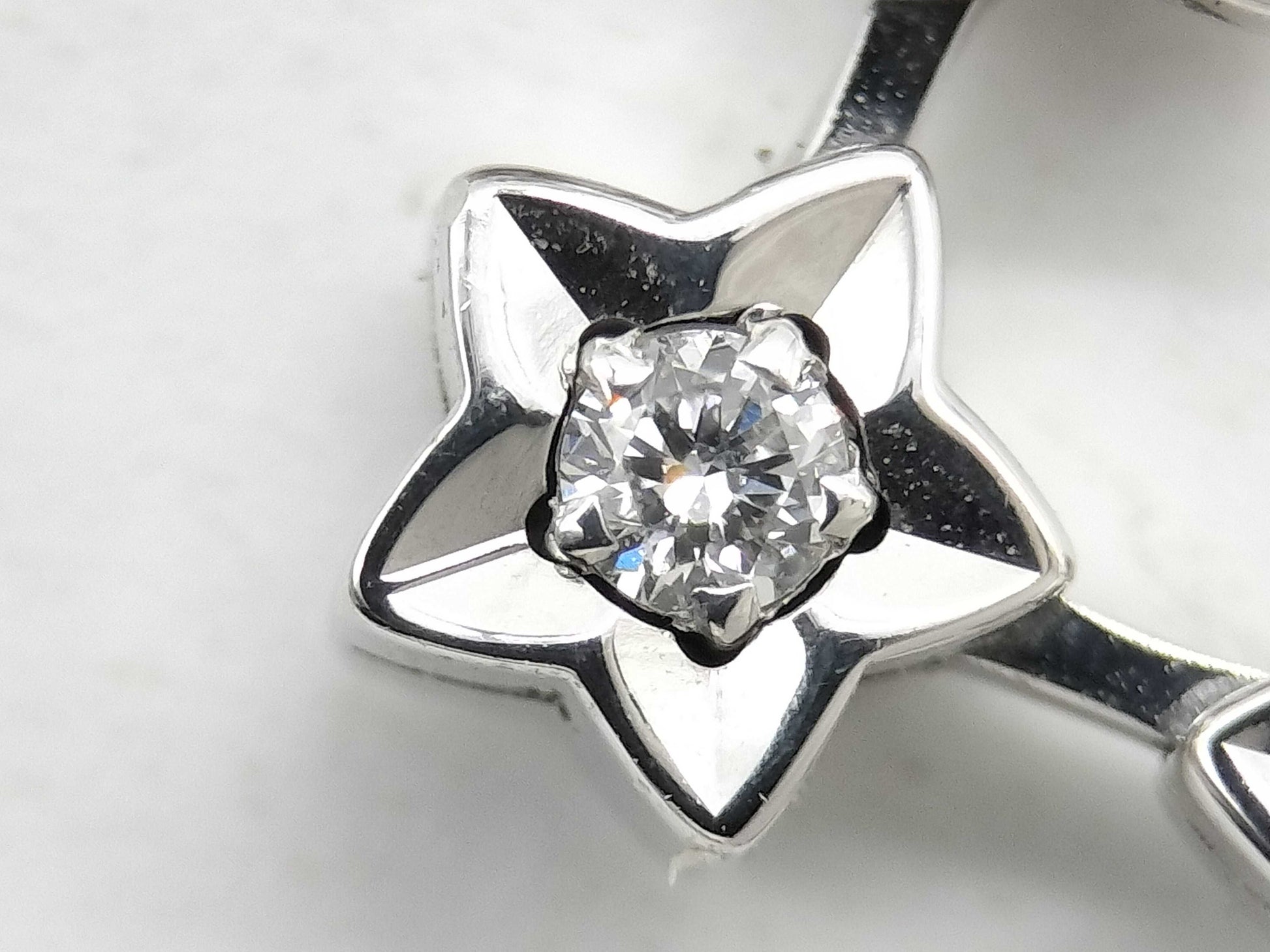 CHANEL Comet 10PD WG 750 13.9g Earrings