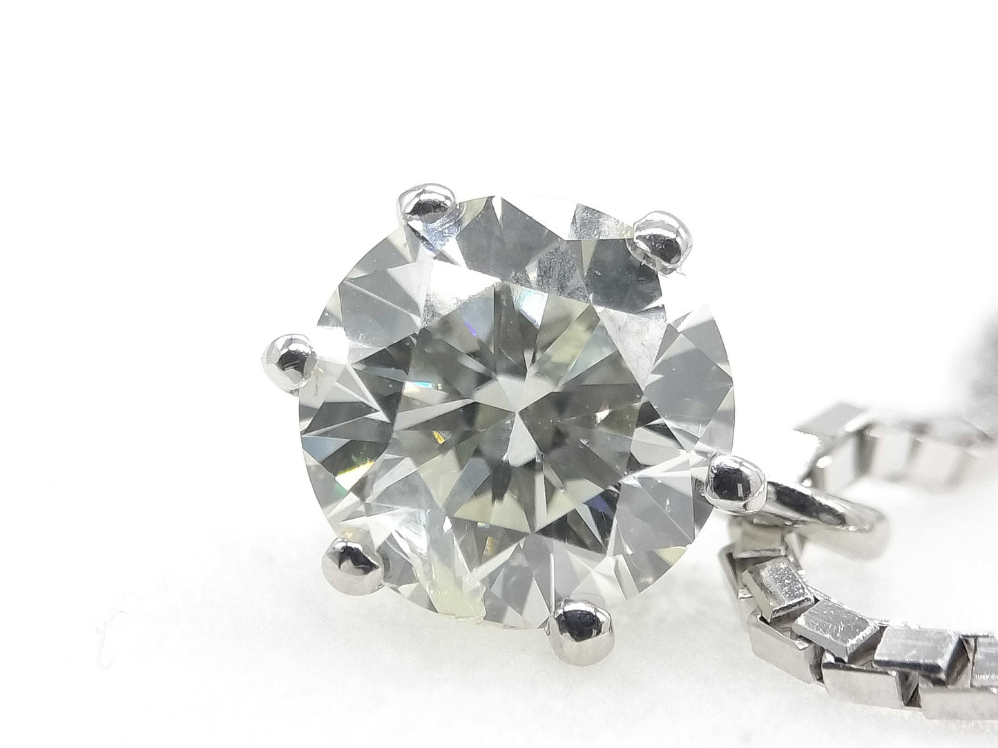 D1.124ct PT850 10.9g Necklace