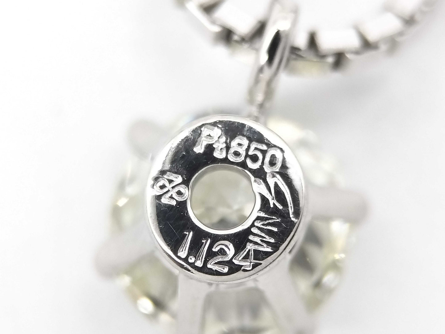 D1.124ct PT850 10.9g Necklace