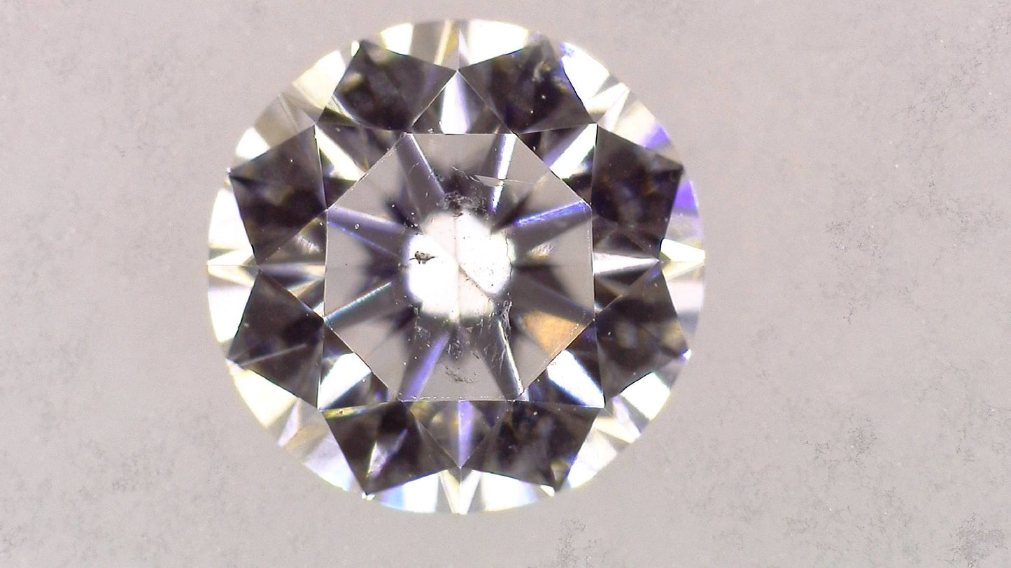 0.346ct E SI-2 VERY GOOD/GD/GD MEDIUM BLUE NATURAL 4.41-4.46X2.80mm Loose Diamond
