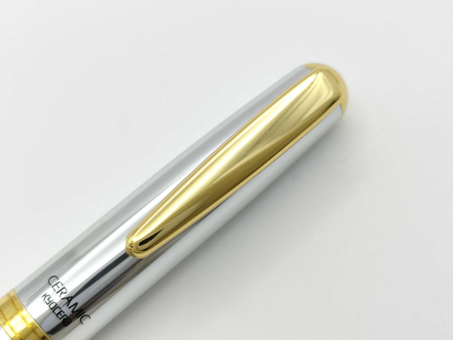 Kyocera Ceramic Ballpoint Pen with Natural Wood Case