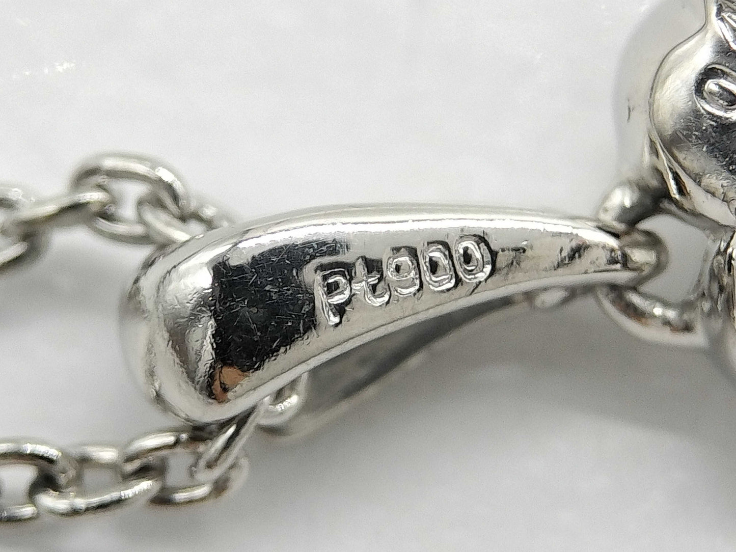 PD0.096ct D0.41ct Pt900/Pt850 6.5g Necklace