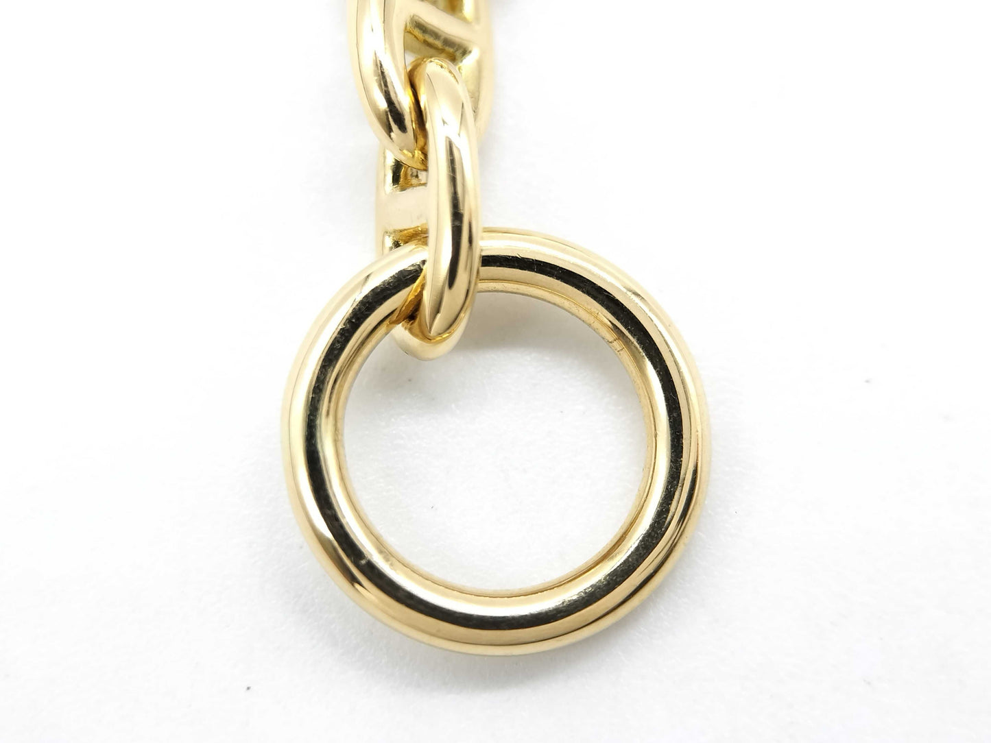 HERMES Chaine d'Ancre TPM 22-link bracelet in YG and Au750, weighing 19.4g