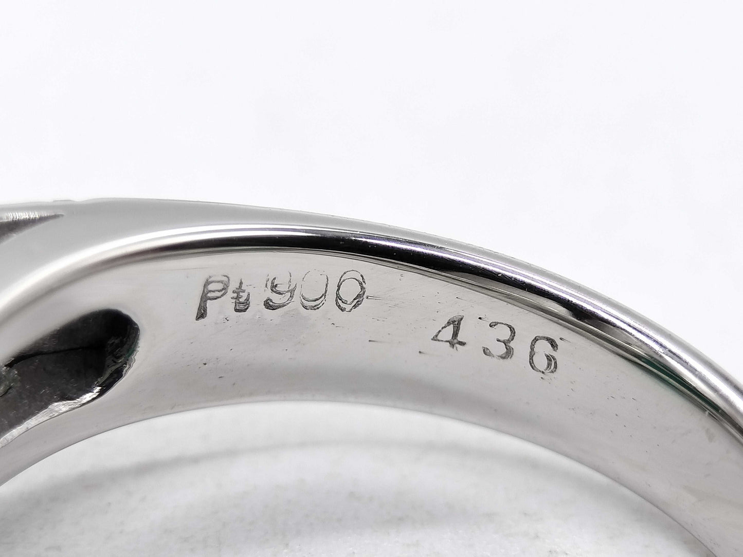 E4.36ct D0.418ct Pt900 9.3g Ring