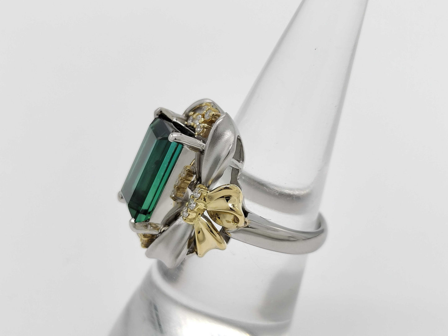 TL4.62ct D0.16ct PT900/K18 13.2g Ring