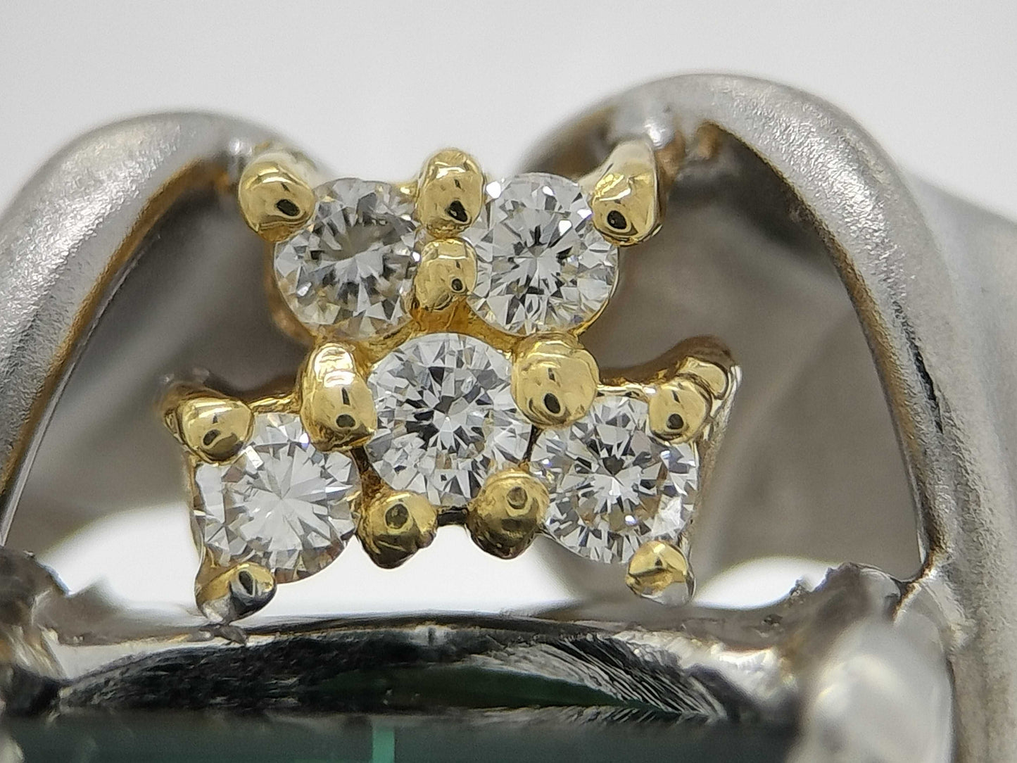 TL4.62ct D0.16ct PT900/K18 13.2g Ring