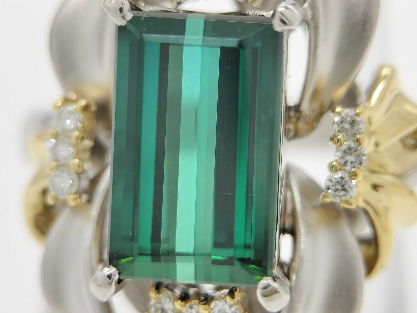 TL4.62ct D0.16ct PT900/K18 13.2g Ring