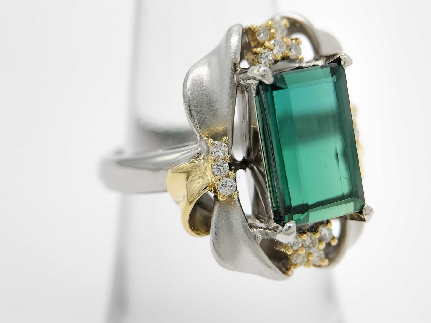 TL4.62ct D0.16ct PT900/K18 13.2g Ring