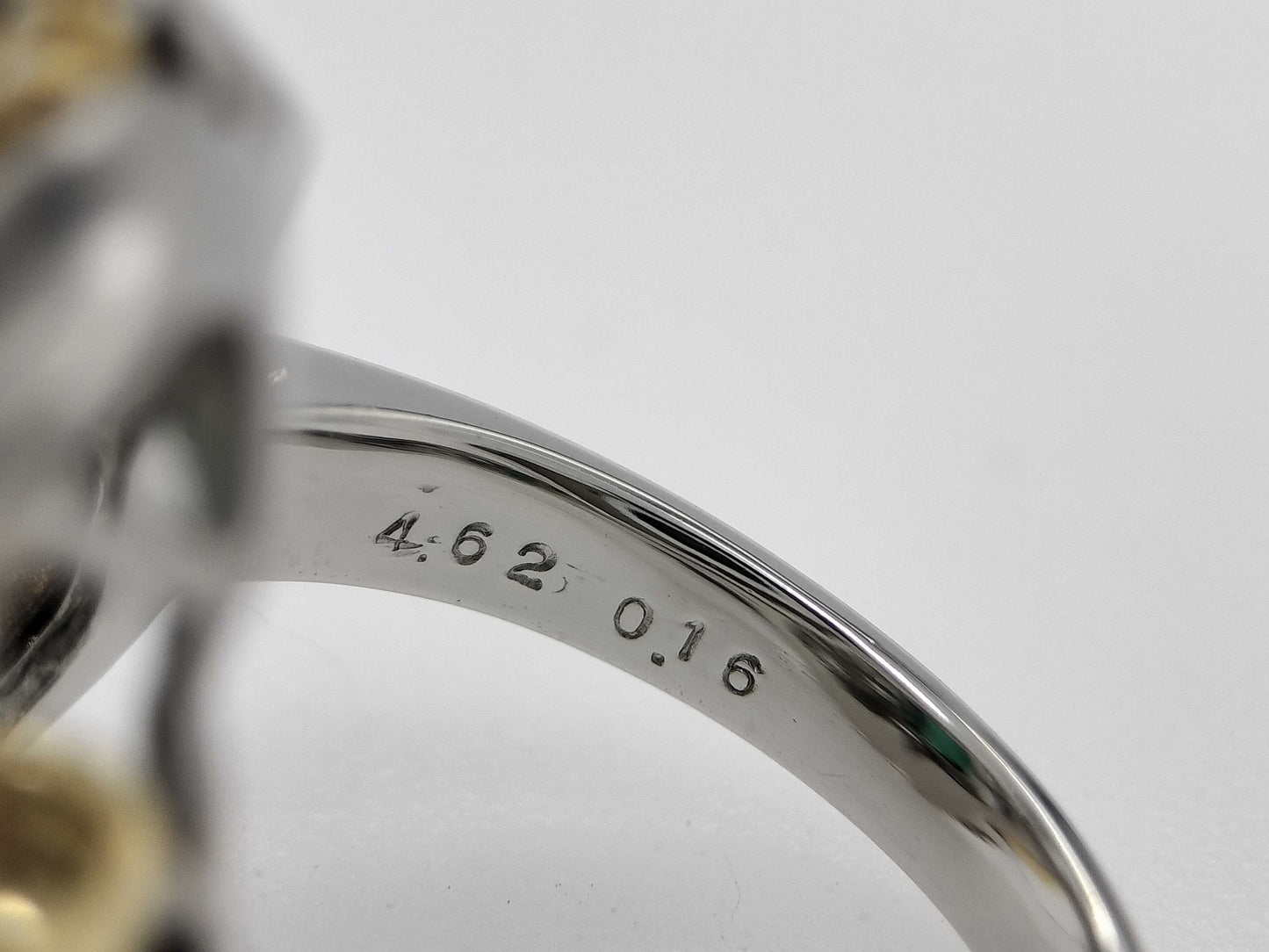 TL4.62ct D0.16ct PT900/K18 13.2g Ring