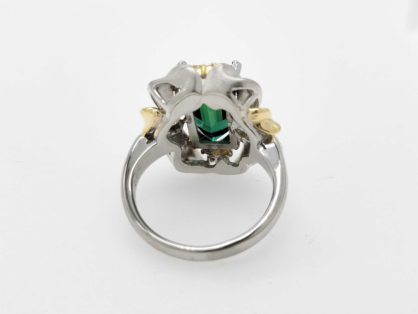 TL4.62ct D0.16ct PT900/K18 13.2g Ring