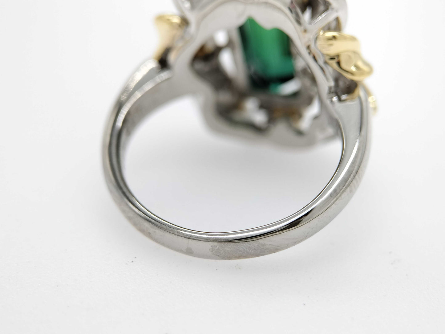 TL4.62ct D0.16ct PT900/K18 13.2g Ring