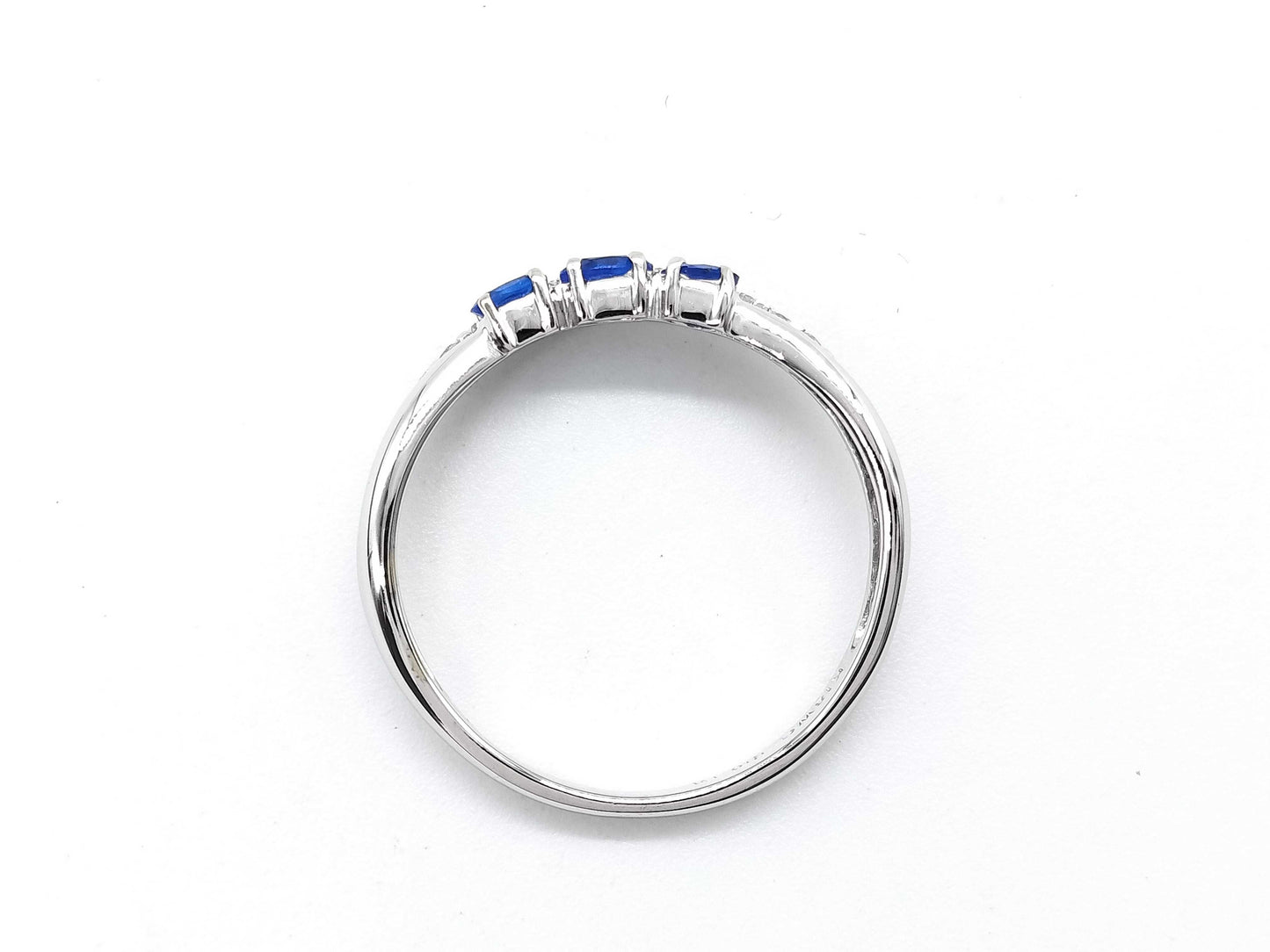 Apatite 0.18ct D0.13ct K18WG 1.8g Ring