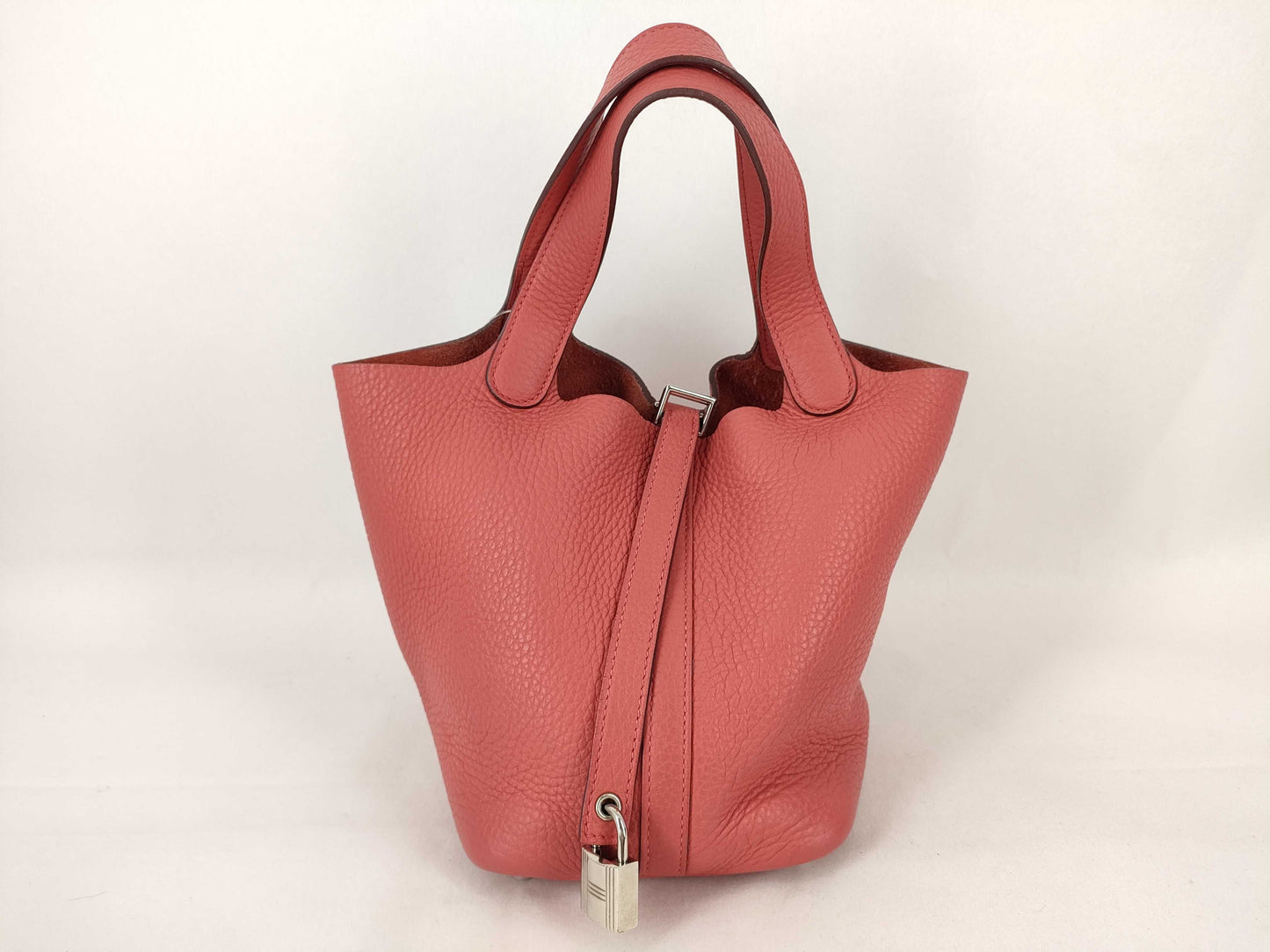 HERMES Picotin □O engraved handbag