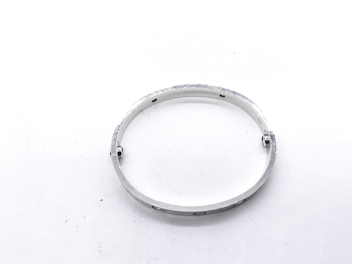 Cartier Love Bracelet #16 4PD White Gold 750 31.0g Bracelet/Bangle