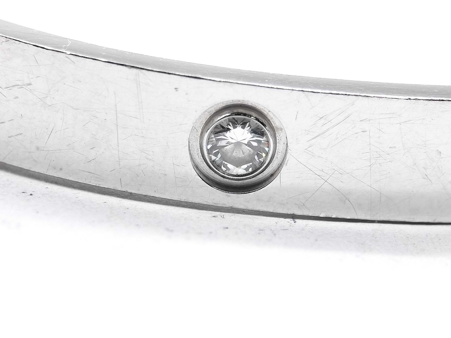 Cartier Love Bracelet #16 4PD White Gold 750 31.0g Bracelet/Bangle