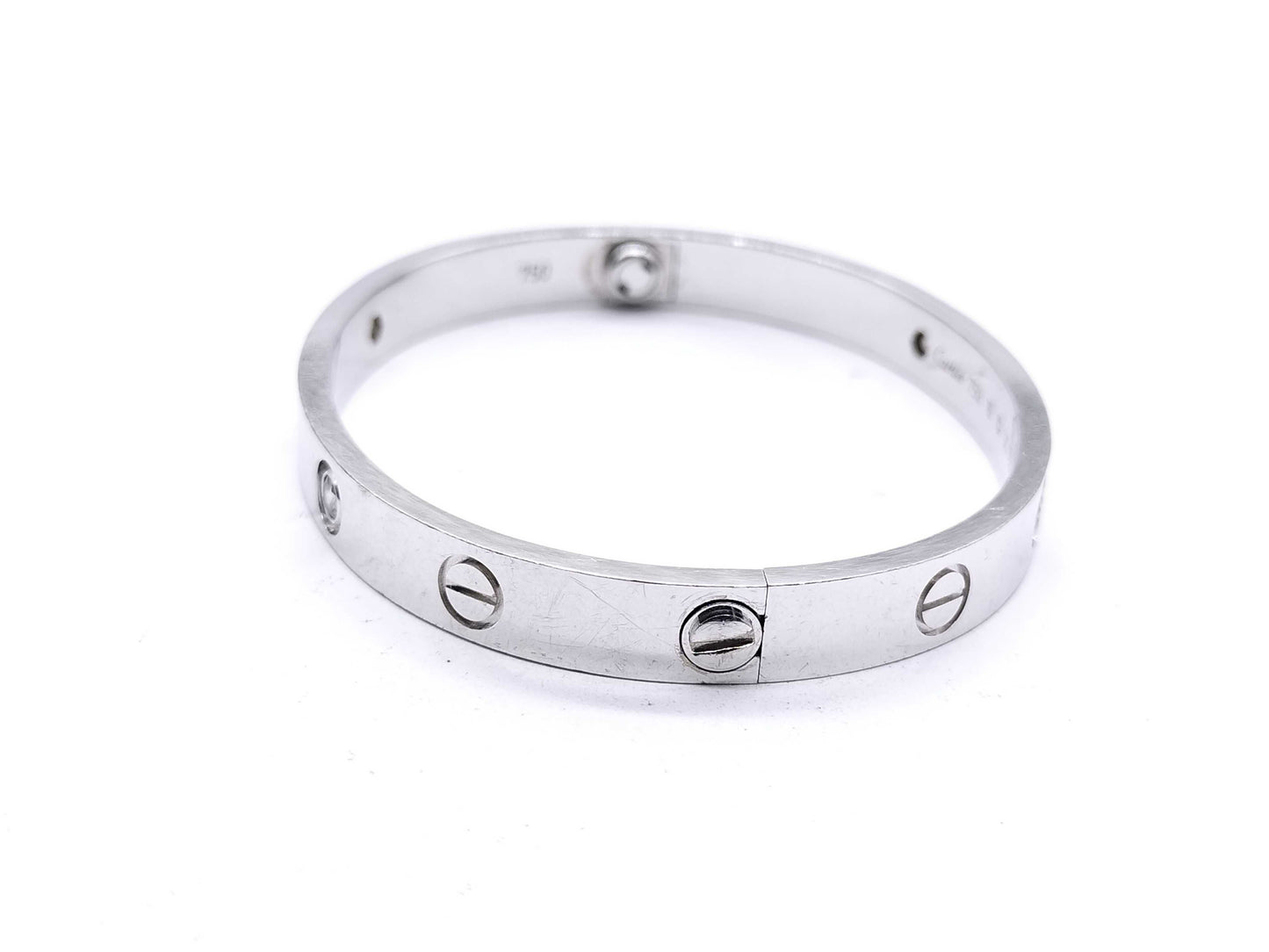 Cartier Love Bracelet #16 4PD White Gold 750 31.0g Bracelet/Bangle