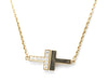Tiffany & Co. T TWO Shell Diamond Necklace in PG and Au750, 22.5g