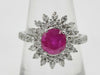 R1.86ct D0.80ct Pt950 4.5g Ring