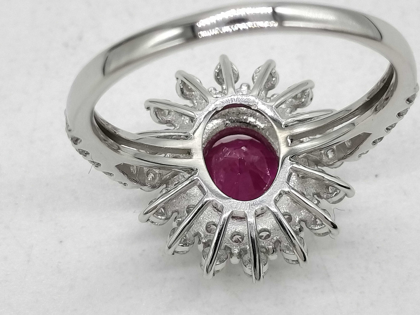 R1.86ct D0.80ct Pt950 4.5g Ring