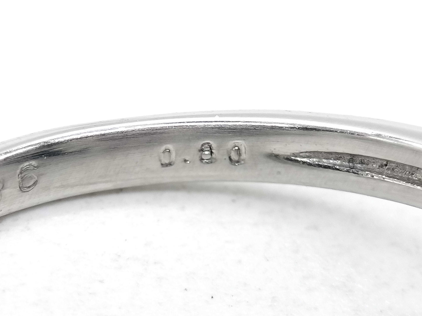 R1.86ct D0.80ct Pt950 4.5g Ring