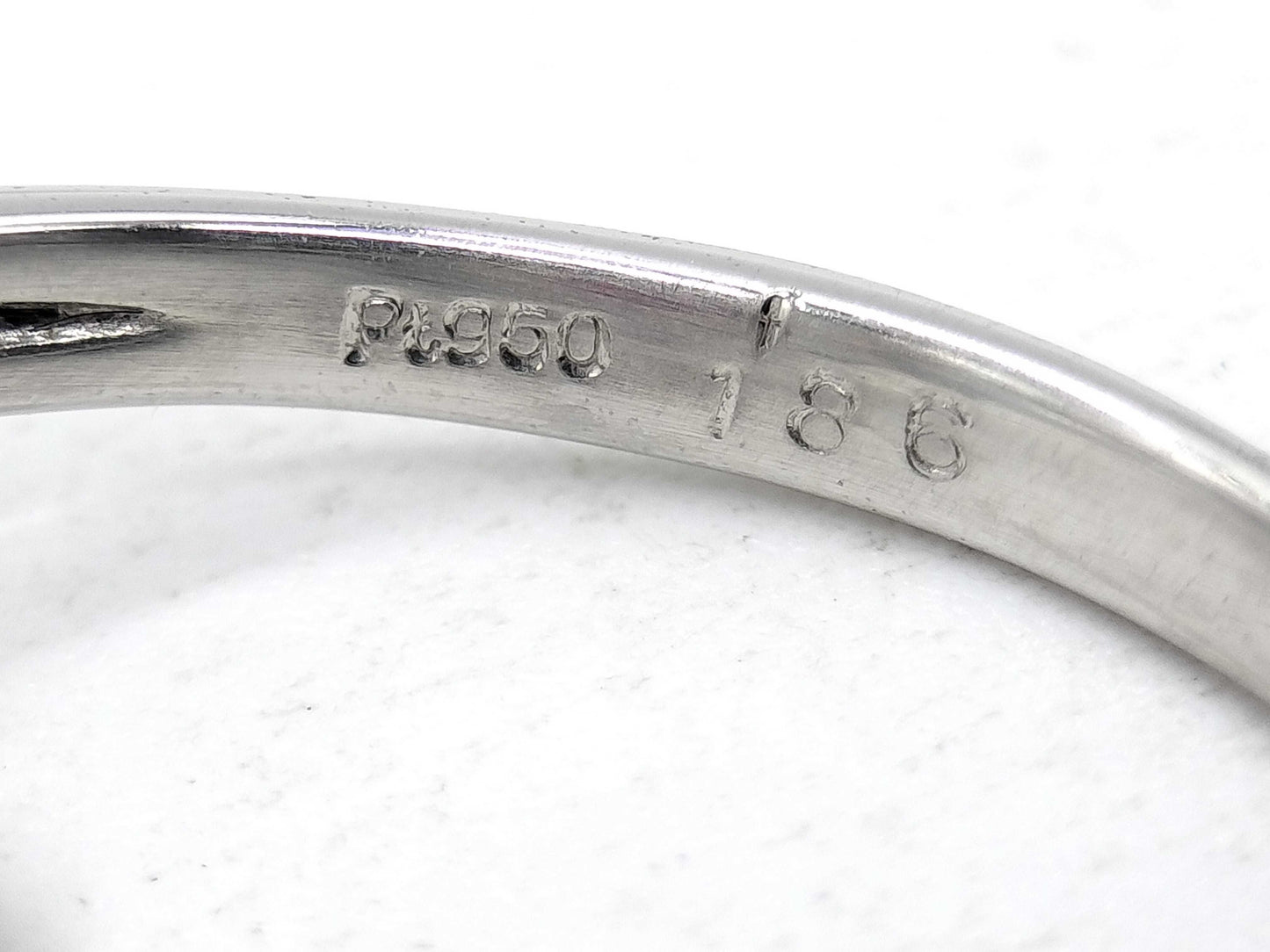R1.86ct D0.80ct Pt950 4.5g Ring