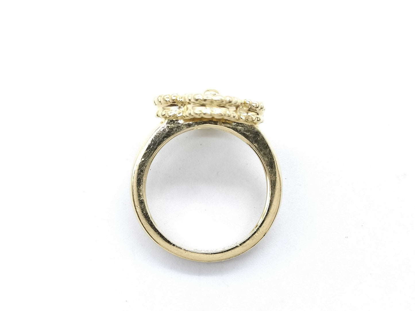 Van Cleef & Arpels Vintage Alhambra #47 Diamond Ring in Yellow Gold 750