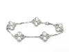 Van Cleef & Arpels Vintage Alhambra Guilloched 5-Piece Bracelet in Au750, 19.5g
