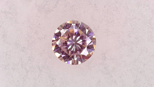 0.042ct FANCY PINK I-1 ****/GD/GD MEDIUM BLUE NATURAL 2.22-2.26X1.36mm RD Diamond Loose