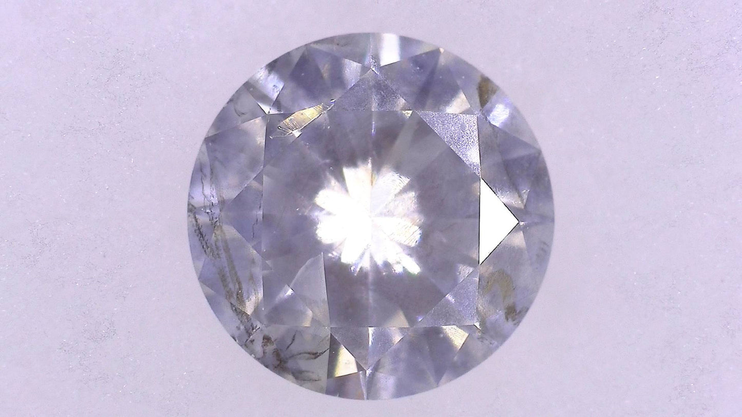 0.449ct H I-1 POOR/PR/GD MEDIUM BLUE NATURAL 5.06-5.08X2.91mm Diamond Loose
