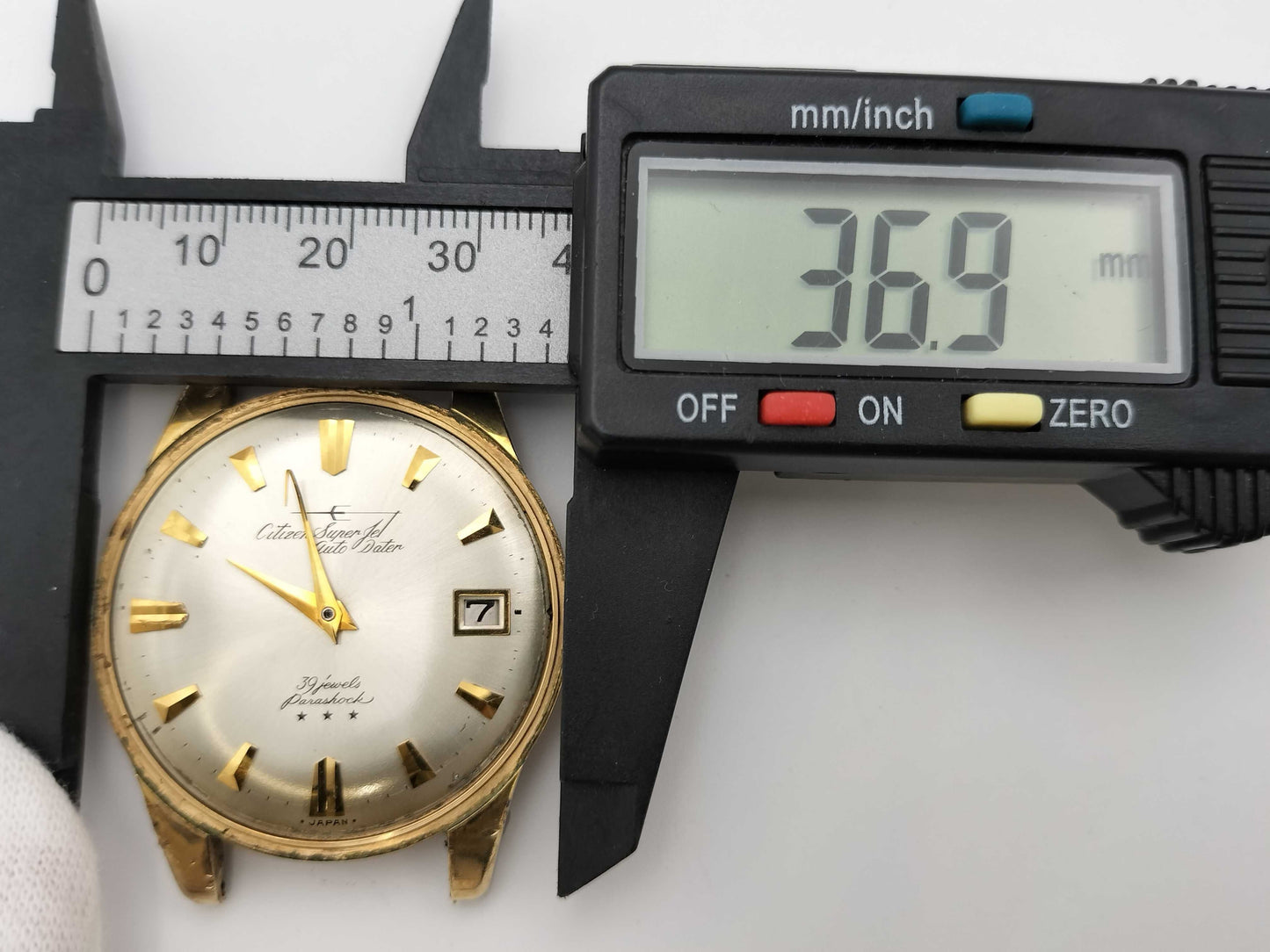 CITIZEN Super Auto Date AD51507084 40910016 Automatic Men's Watch, Current Condition, Unworked