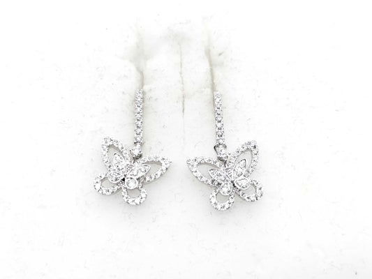 GRAFF Butterfly Diamond WG Au750 5.0g Earrings