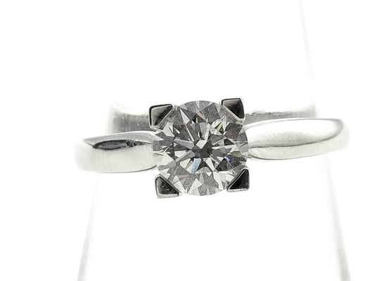HARRY WINSTON HW Logo D0.72ct Pt950 4.8g Ring