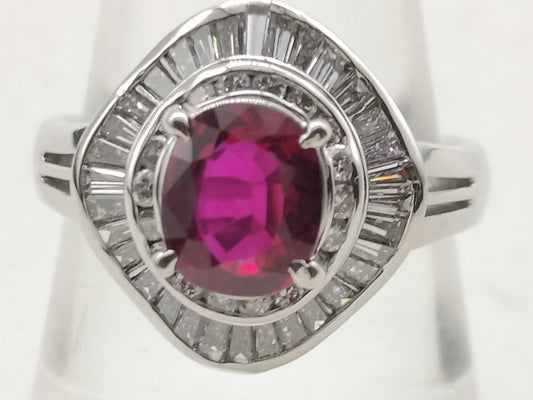 R1.62ct D0.98ct PT900 11.4g Ring