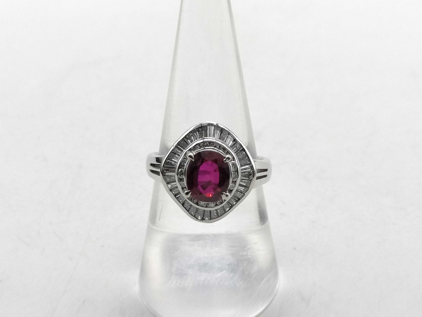 R1.62ct D0.98ct PT900 11.4g Ring
