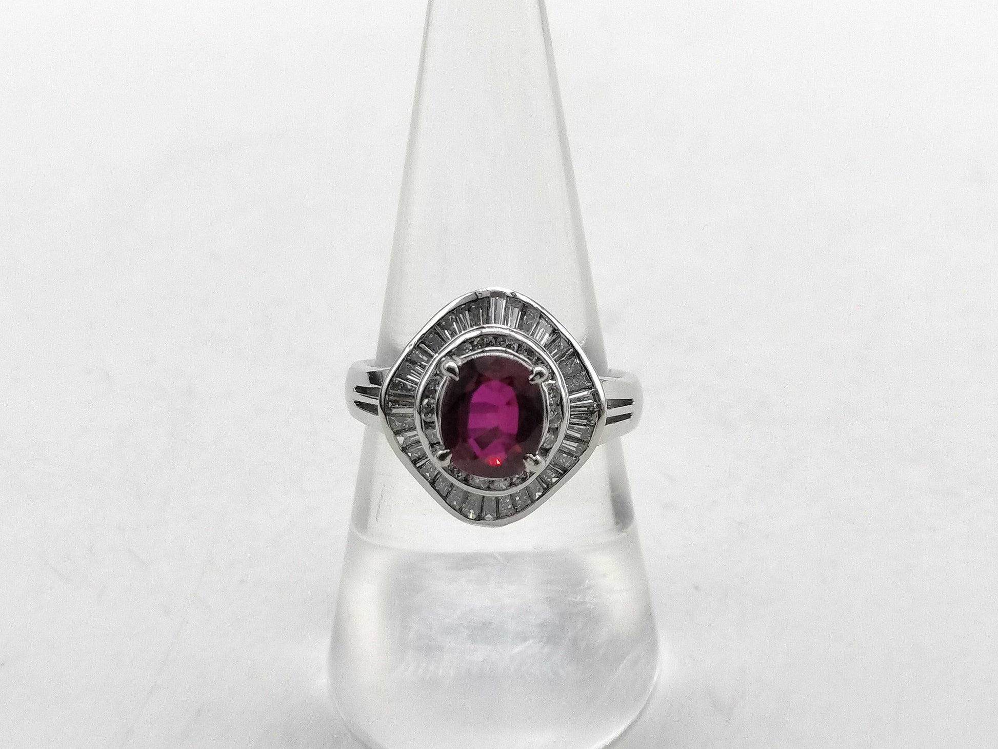 R1.62ct D0.98ct PT900 11.4g Ring