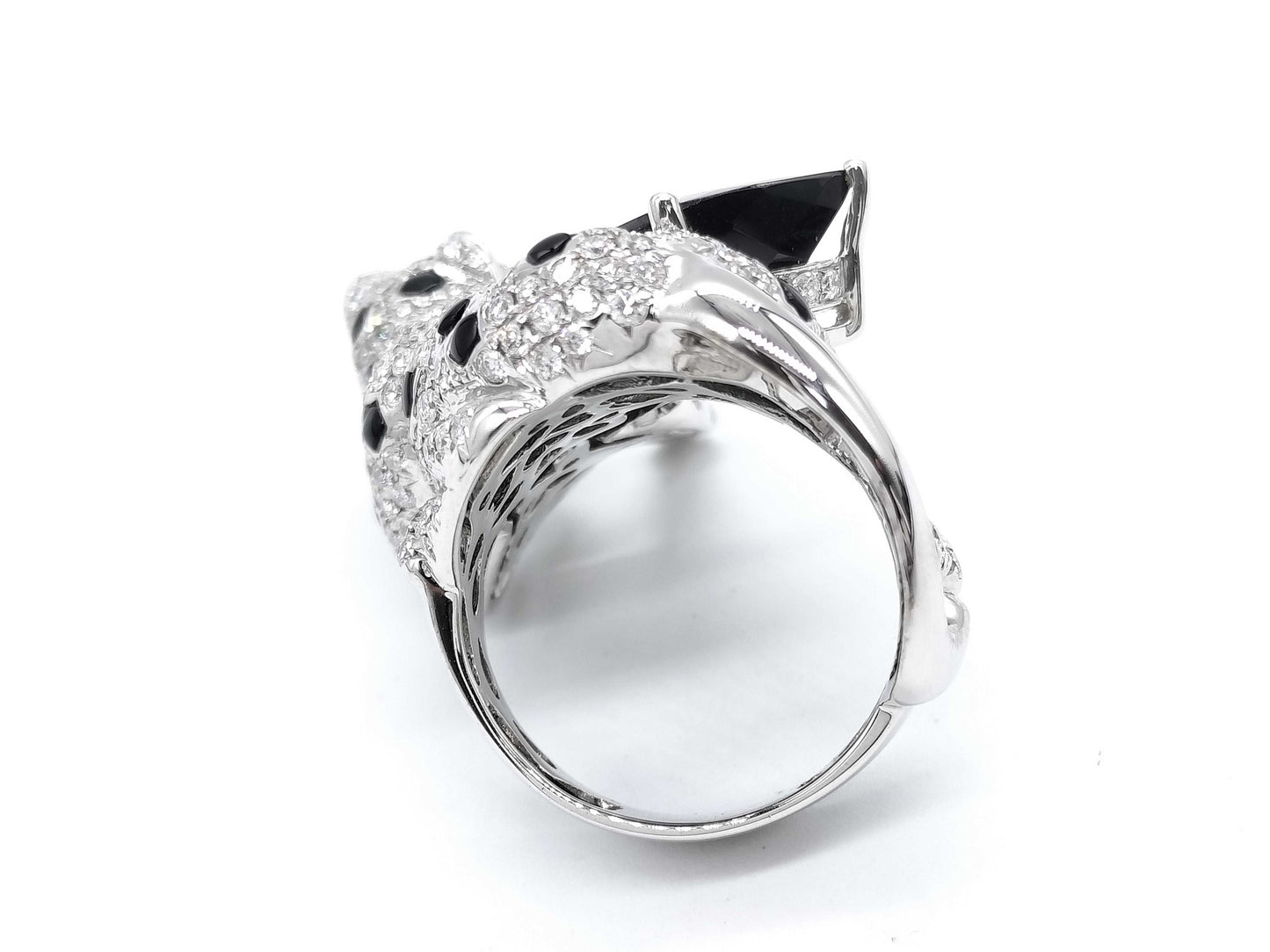 TL5.59ct G0.06ct D2.60ct K18WG 20.1g Ring