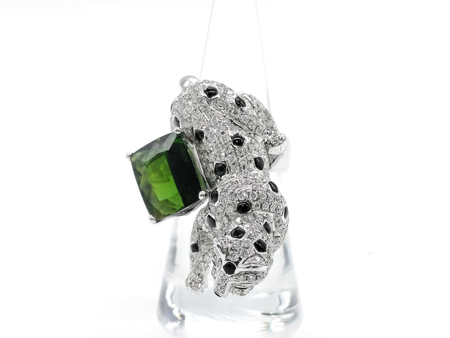 TL5.59ct G0.06ct D2.60ct K18WG 20.1g Ring
