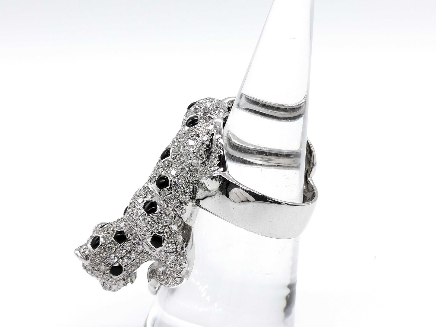 TL5.59ct G0.06ct D2.60ct K18WG 20.1g Ring