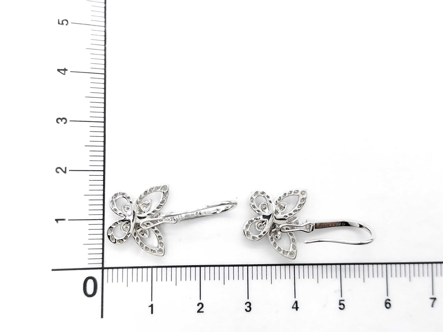 GRAFF Butterfly Pave Diamond WG Au750 4.8g Earrings