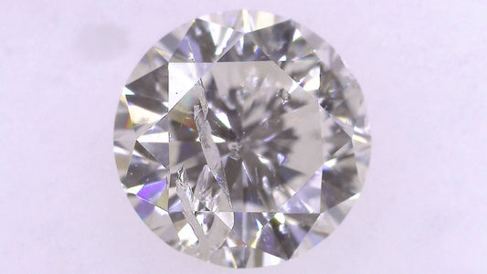 1.632ct I I-2 GOOD/GD/FR NONE NATURAL 7.25-7.31X4.76mm Diamond Loose