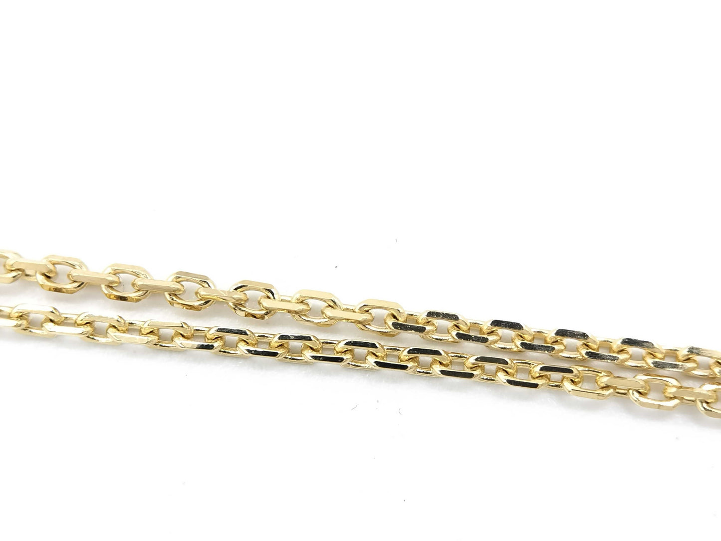 Van Cleef & Arpels Vintage Alhambra Diamond Necklace in Yellow Gold and Au750, 5.7g