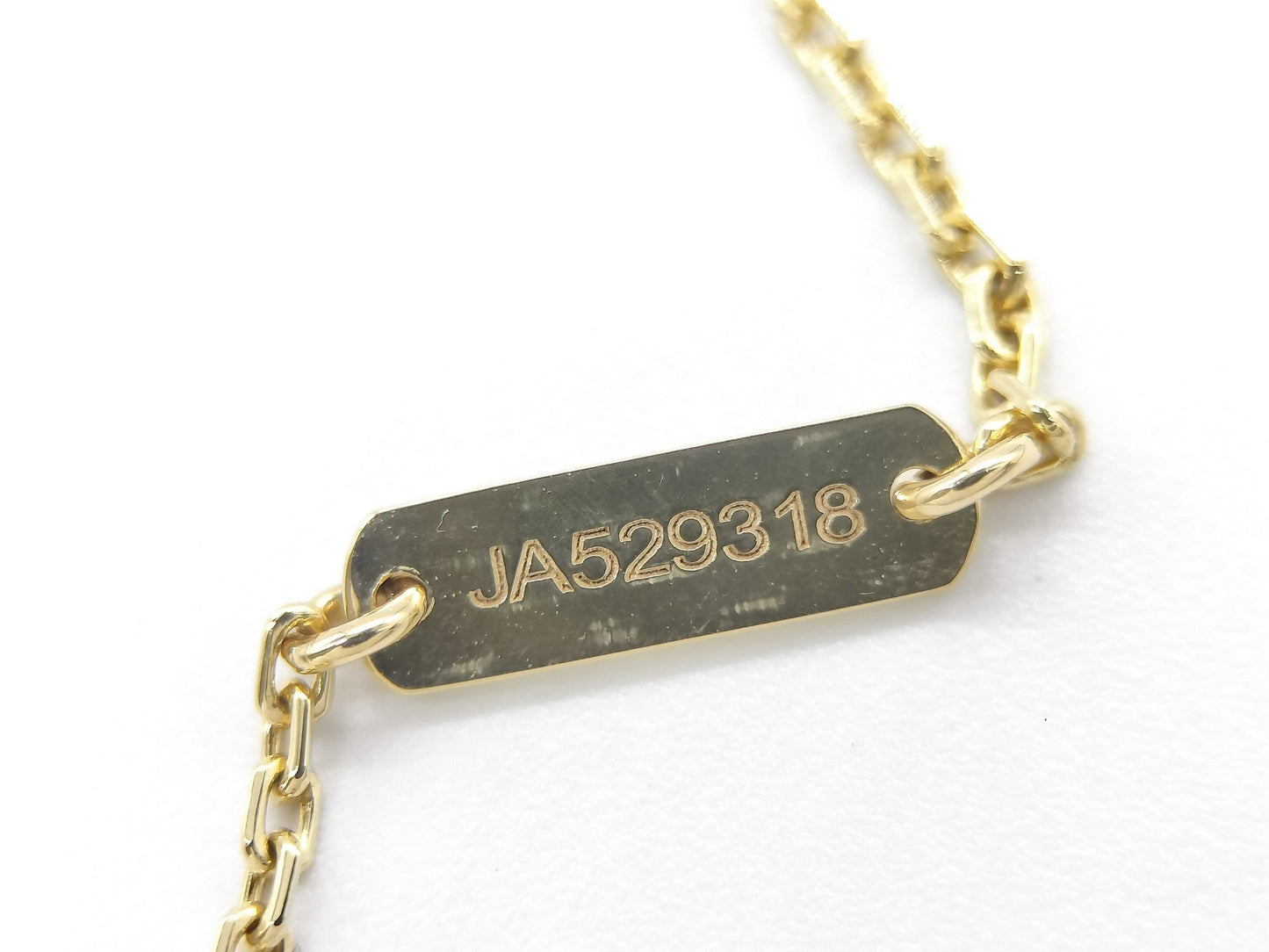 Van Cleef & Arpels Vintage Alhambra Diamond Necklace in Yellow Gold and Au750, 5.7g