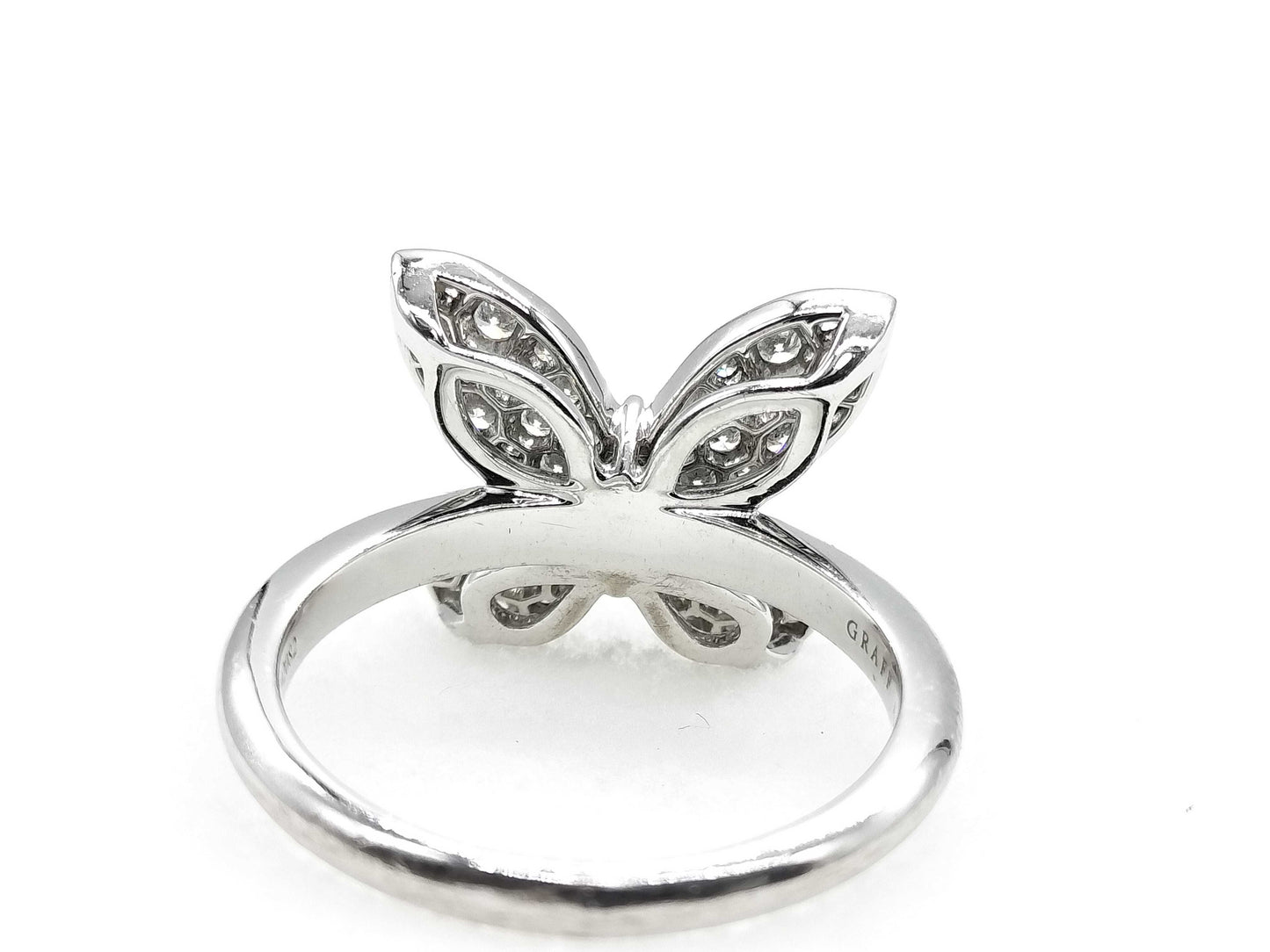 GRAFF Butterfly Pavé Diamond WG Au750 4.6g Ring