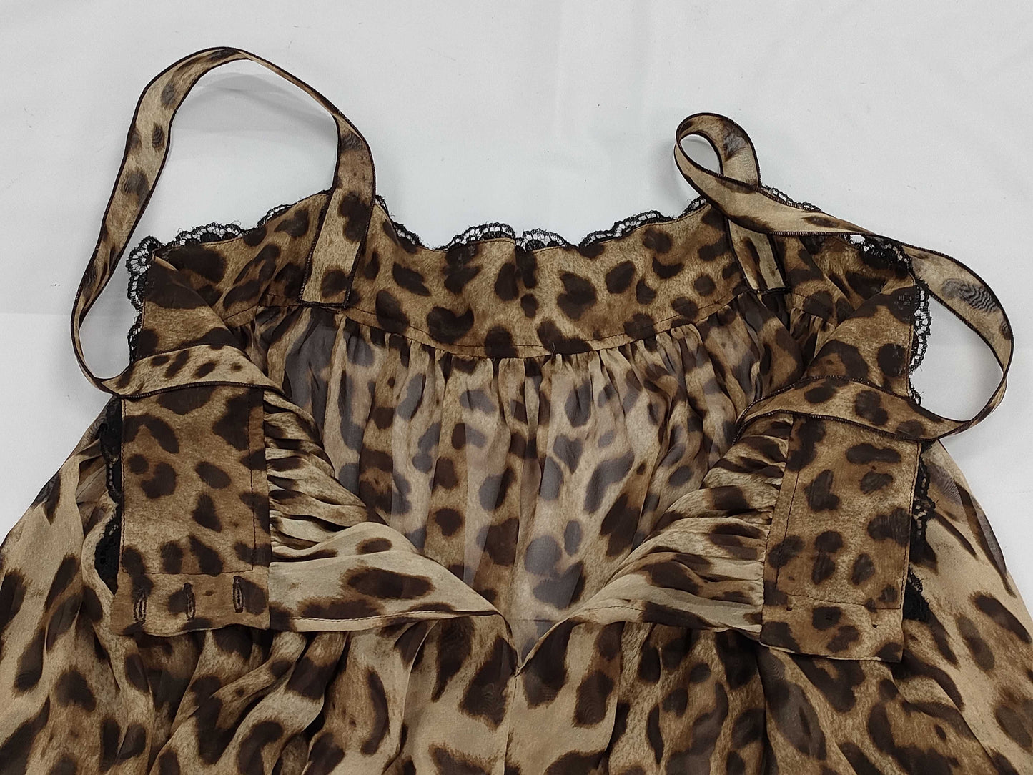 DOLCE&GABBANA Silk Leopard Print Dress