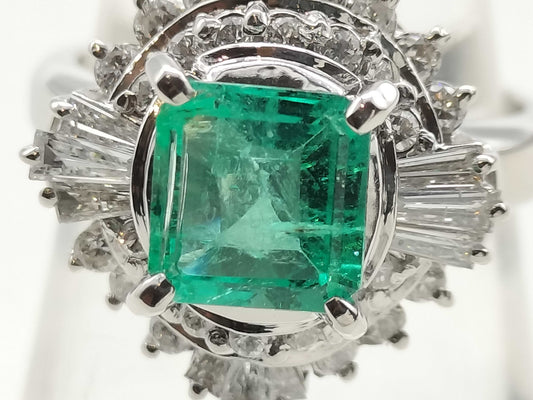 E1.15ct D0.85ct PT900 11.7g Ring